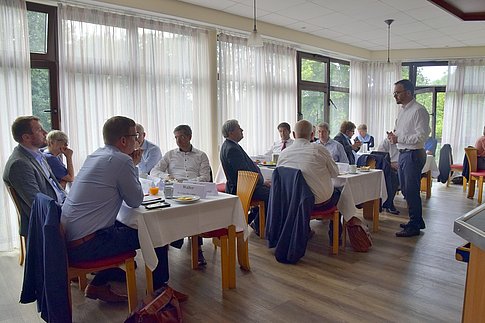 Kommunalpolitisches Arbeitsfrühstück mit den Vorsitzenden der im Landtag Brandenburg vertretenen Fraktionen / Dr. Jan Redmann, MdL CDU-Fraktion